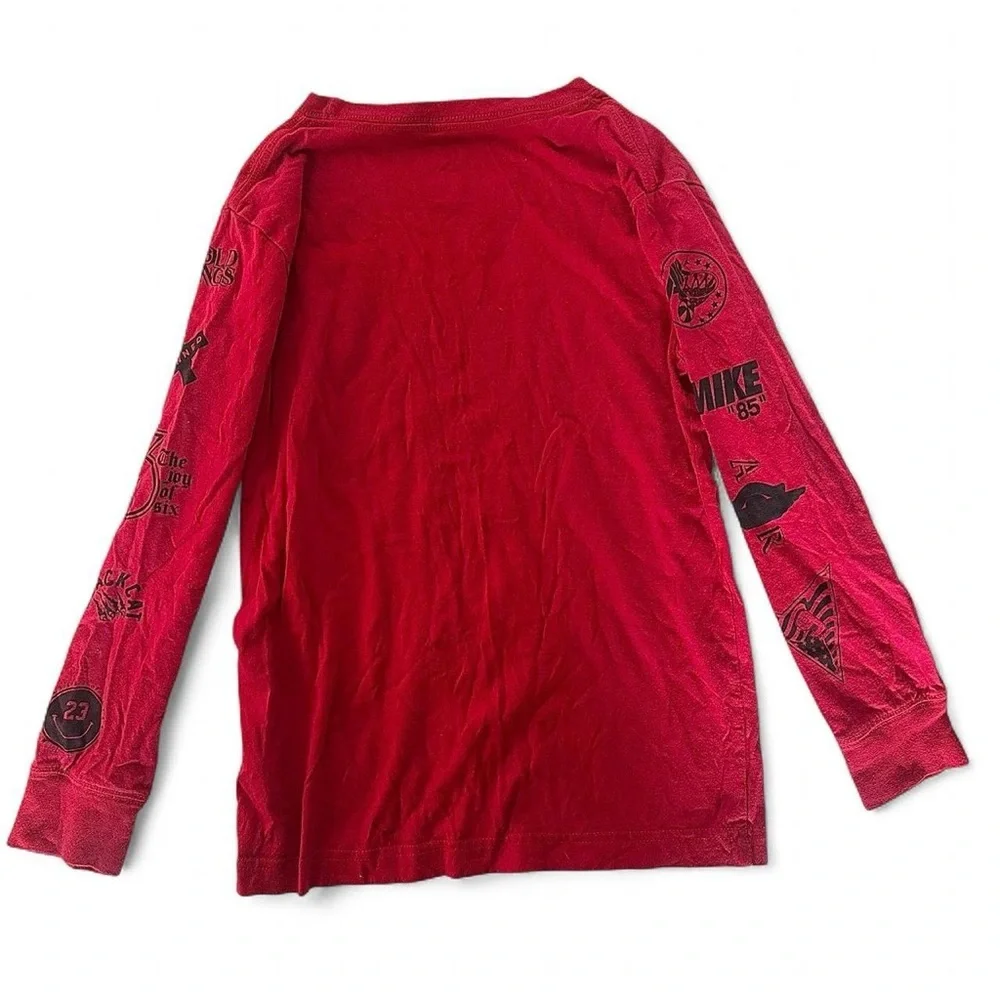 Kids Air Jordan Red Graphic Long Sleeve Tee 8-10 yrs